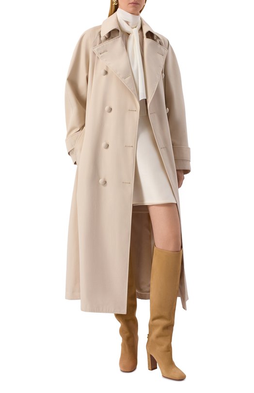 Замшевые сапоги Jackie New 90 Dolce & Gabbana CU1218/A1275 Бежевый  CU1218/A1275 Фото 3