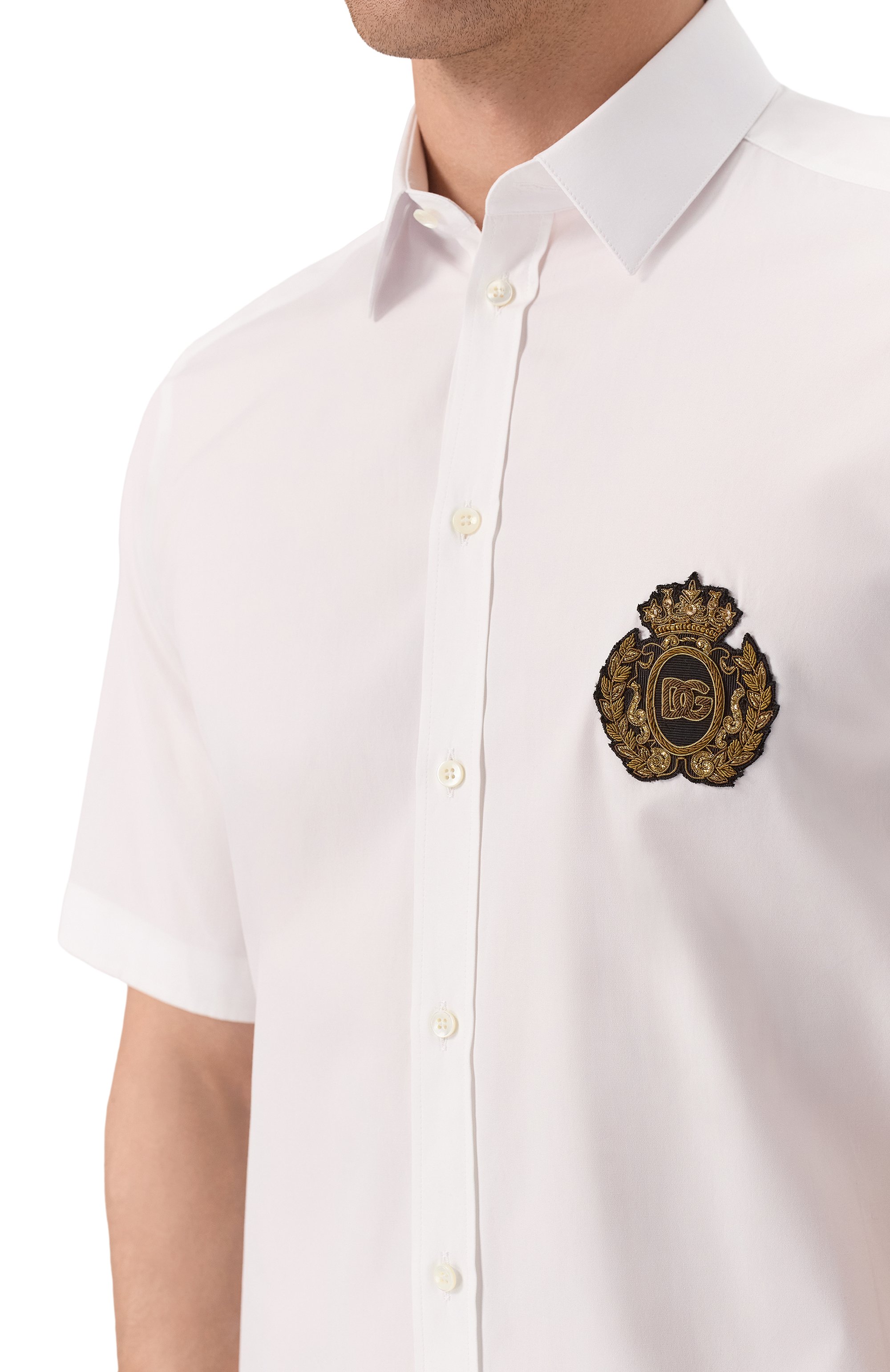 Хлопковая рубашка DOLCE & GABBANA, арт. G5NC5Z/FU5U8, фото 5