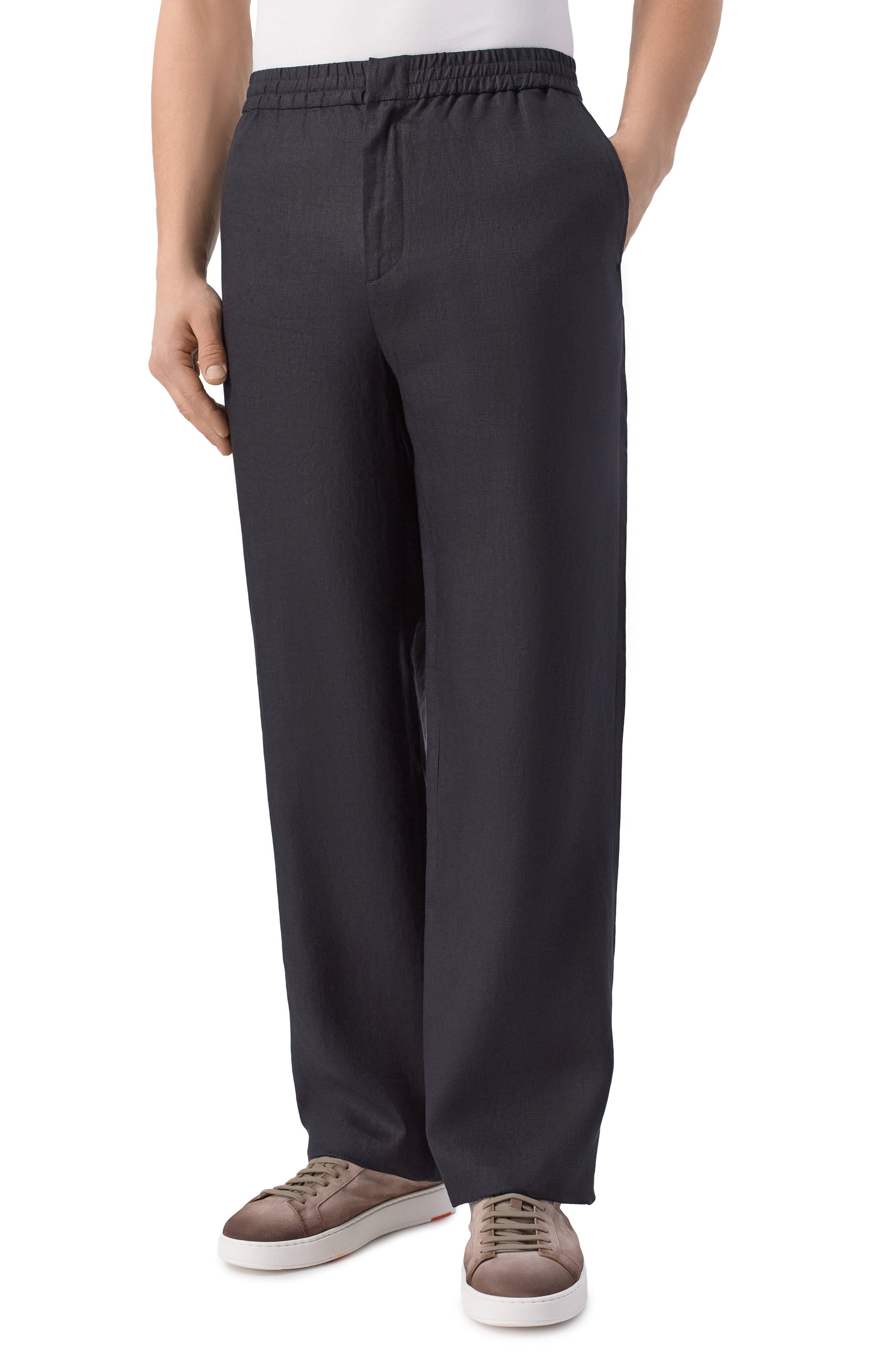 Льняные брюки 12 STOREEZ, арт. 137296, фото 3