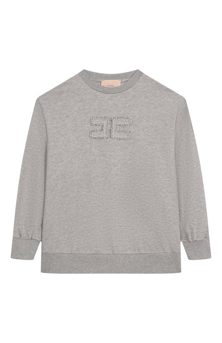 Хлопковый свитшот ELISABETTA FRANCHI LA MIA BAMBINA, арт. EFFE1510/FF002/6-8