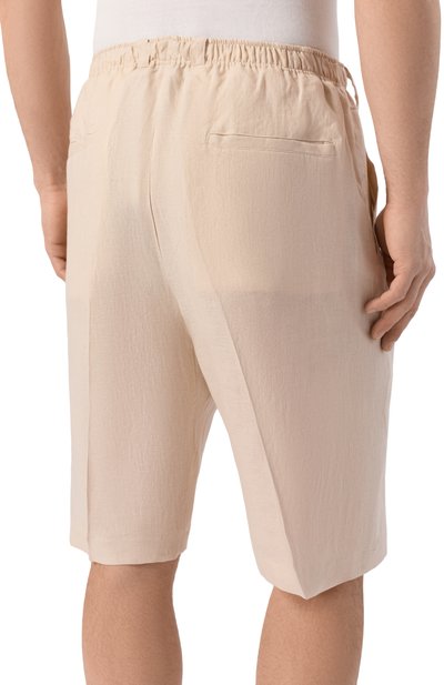 Льняные шорты KITON, арт. UPKN098K0708H, фото 4