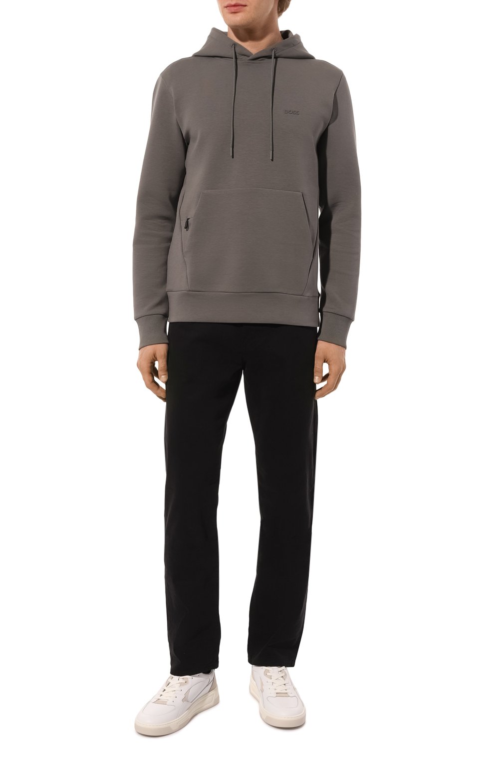 Хлопковое худи BOSS GREEN, арт. 50506130, фото 2