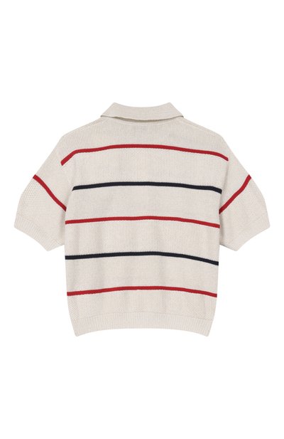 Поло из хлопка и вискозы BRUNELLO CUCINELLI, арт. BSNM74015A