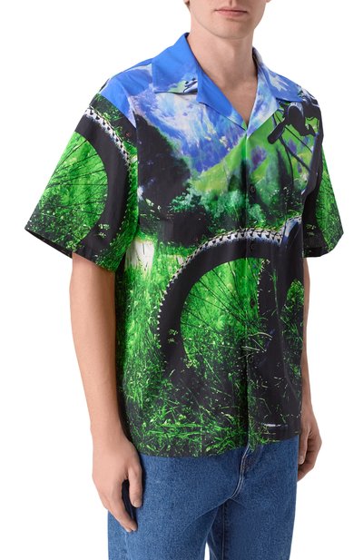 Хлопковая рубашка MSGM, арт. 4040ME11X/267058, фото 3