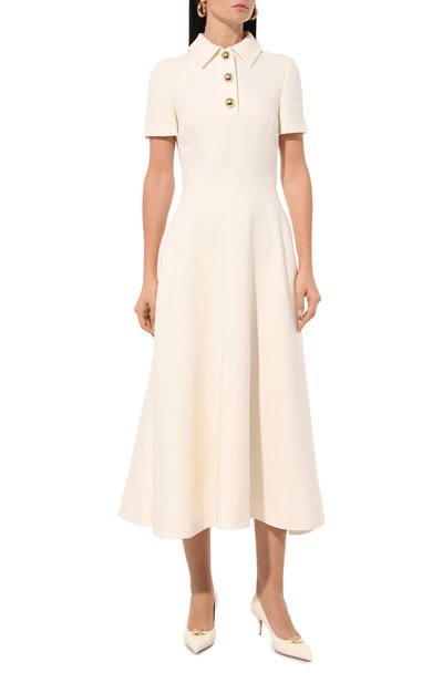 Платье из шерсти и шелка VALENTINO, арт. 5B3VA9D01CF, фото 3