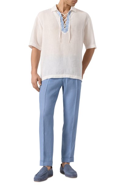 Льняная рубашка MVST белого цвета по цене 63850 руб., арт. 25E/X1P/0/G031/3626, фото 2 Льняная рубашка MVST, арт. 25E/X1P/0/G031/3626, фото 2