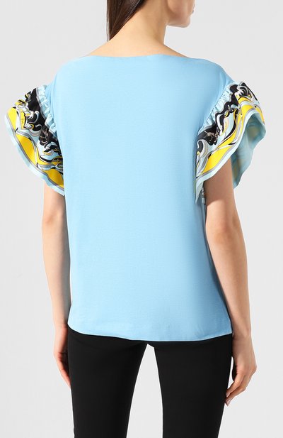 Хлопковый топ EMILIO PUCCI, арт. 9EJP65/9E986, фото 4