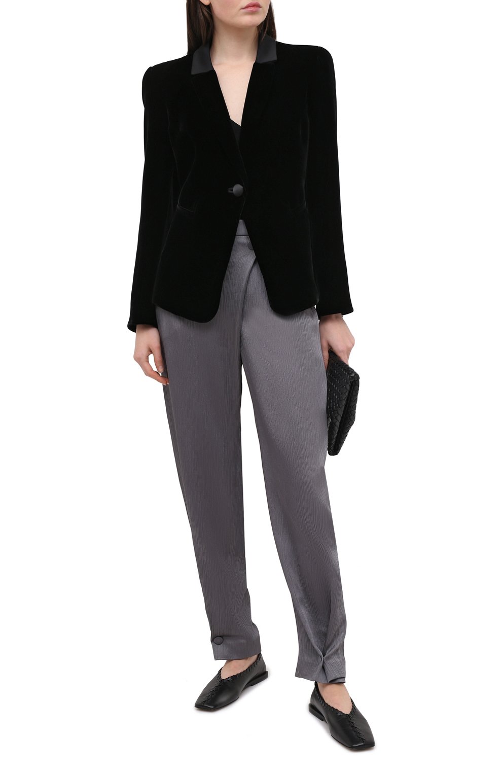 Жакет из хлопка и шелка GIORGIO ARMANI черного цвета по цене 346000 руб., арт. 0WHGG0HU/T01FD, фото 2 Жакет из хлопка и шелка GIORGIO ARMANI, арт. 0WHGG0HU/T01FD, фото 2