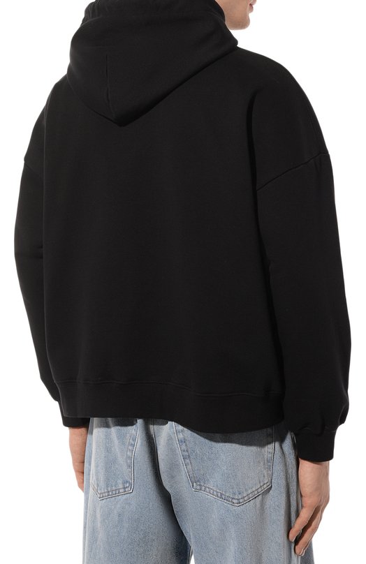 Хлопковое худи GCDS Чёрный, фото 4