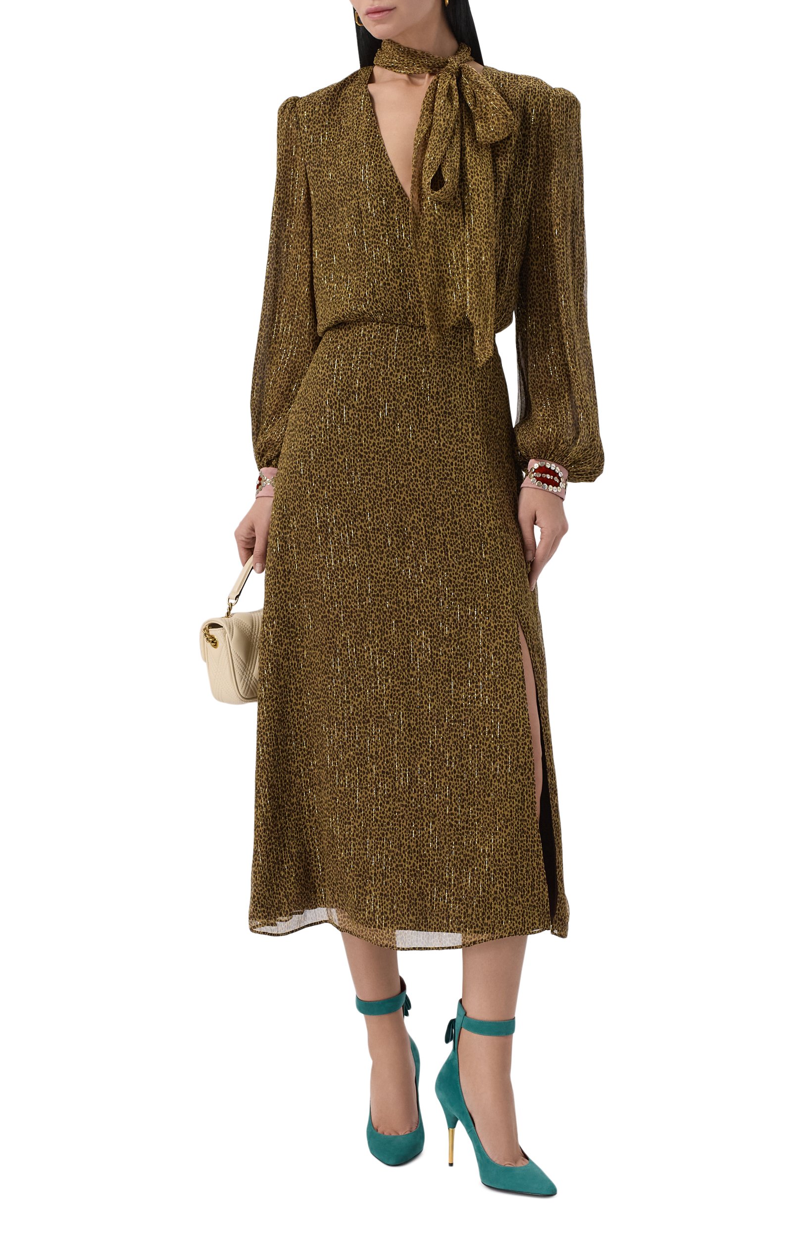 Замшевые туфли fatale 105 VALENTINO зеленого цвета по цене 145500 руб., арт. 9W0S0QI9/DLL, фото 3 Замшевые туфли fatale 105 VALENTINO, арт. 9W0S0QI9/DLL, фото 3