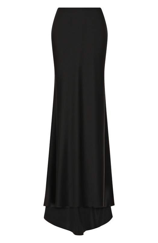 Атласная юбка Kiton D54221K04S4607 Чёрный D54221K04S4607