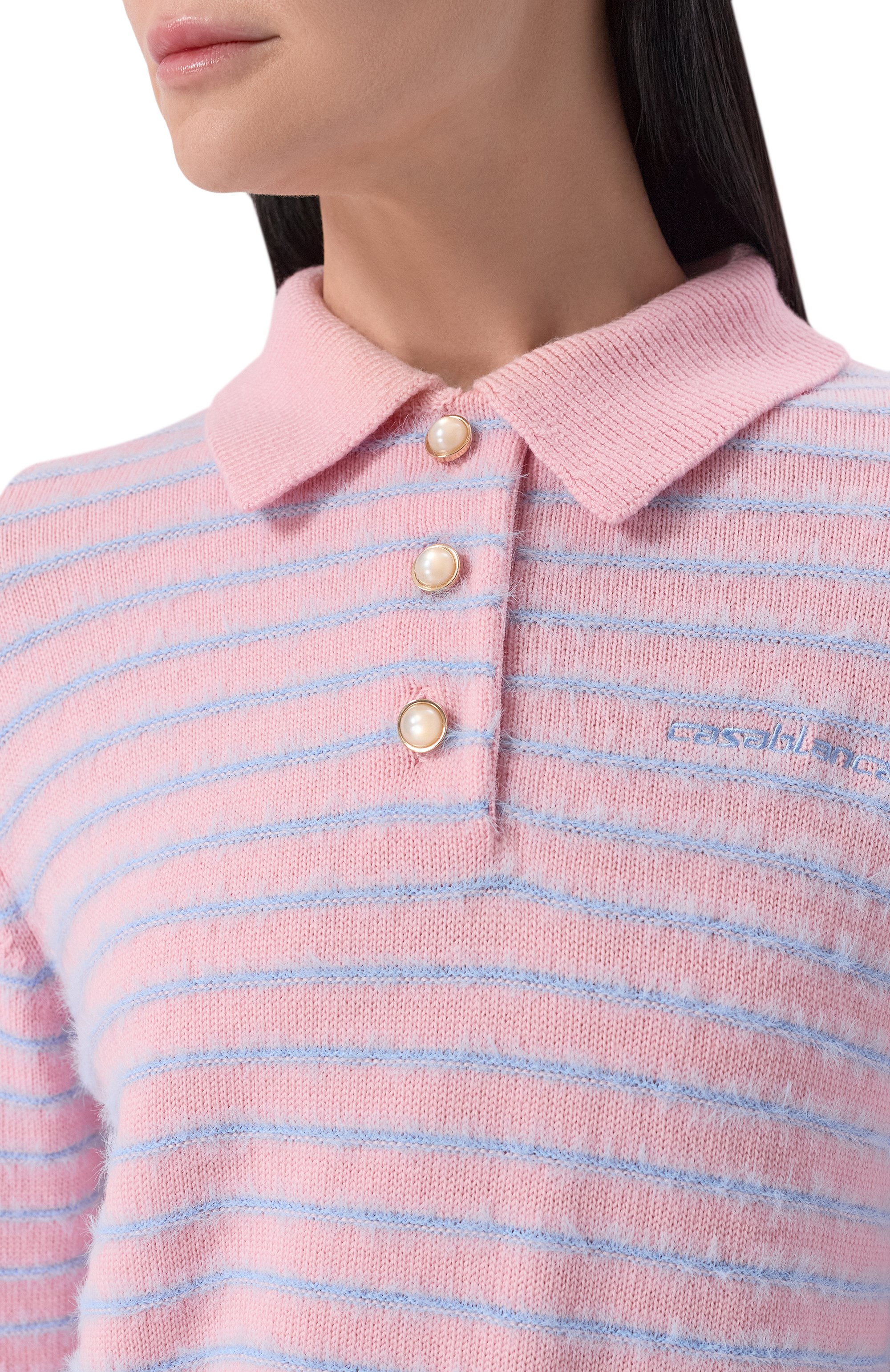 Шерстяное поло CASABLANCA, арт. W-SP26-KW-1236-01, фото 5