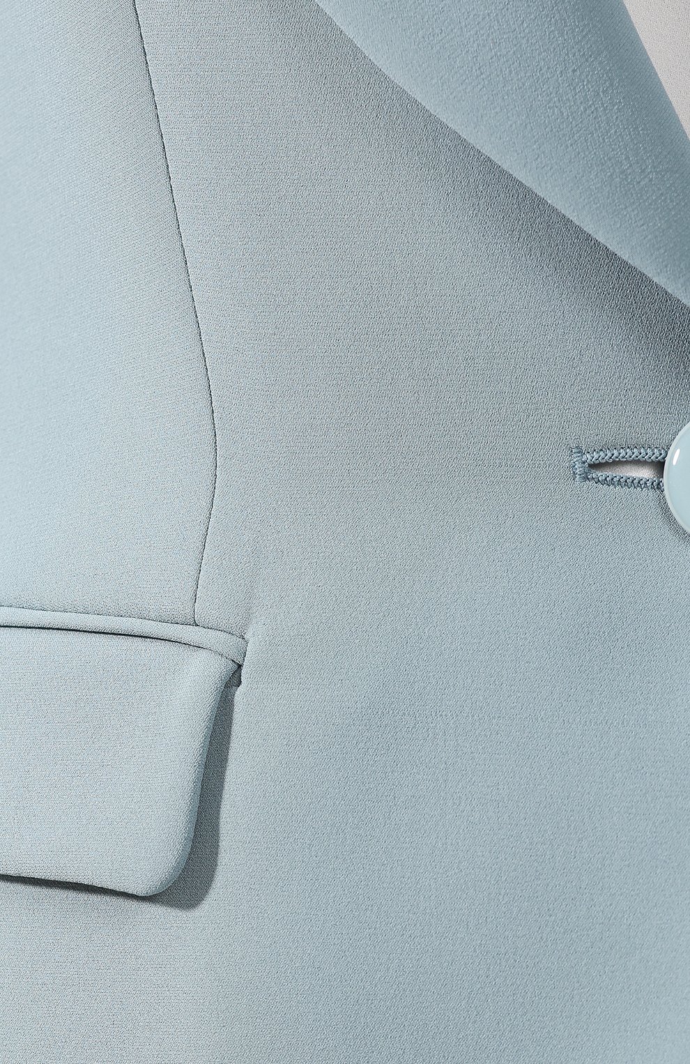 Шелковый жакет GIORGIO ARMANI голубого цвета по цене 312500 руб., арт. 9SHGG067/T0010, фото 5 Шелковый жакет GIORGIO ARMANI, арт. 9SHGG067/T0010, фото 5