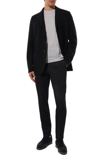 Брюки из шерсти и шелка BOSS CAMEL, арт. 50497612, фото 2