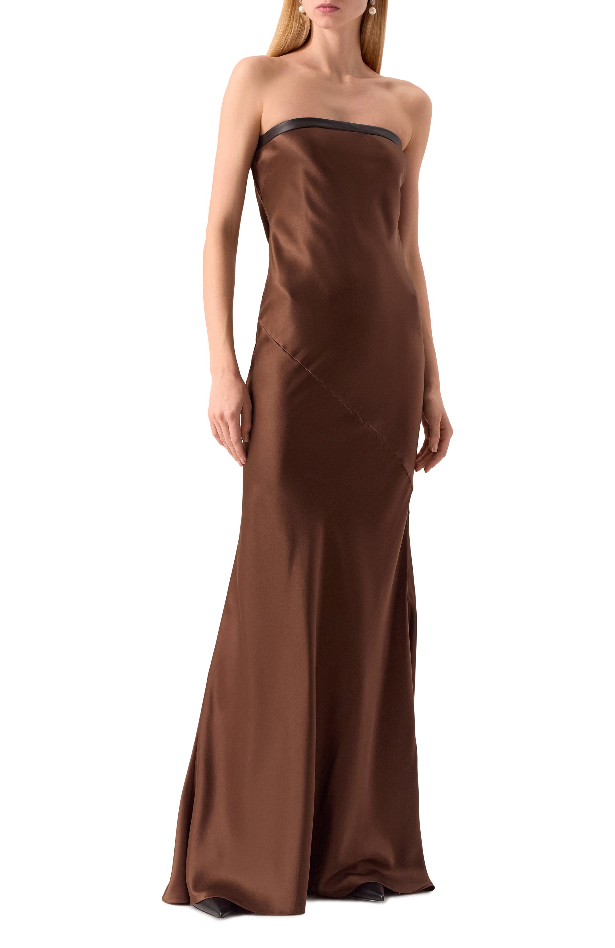 Атласное платье LOUVE, арт. 24-1-03-01-08, фото 3