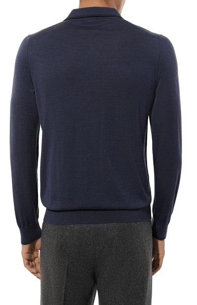 Поло из шерсти и шелка ZILLI темно-синего цвета по цене 124500 руб., арт. KZP001M0230VSPN00, фото 4 Поло из шерсти и шелка ZILLI, арт. KZP001M0230VSPN00, фото 4
