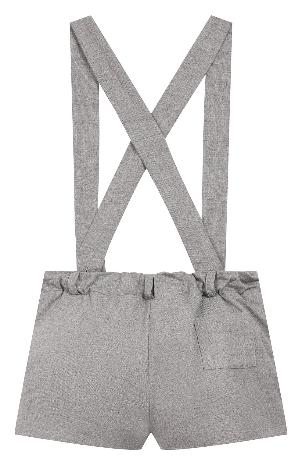 Шорты с подтяжками TARTINE ET CHOCOLAT серого цвета по цене 12500 руб., арт. TP26032/12A-14A, фото 2 Шорты с подтяжками TARTINE ET CHOCOLAT, арт. TP26032/12A-14A, фото 2