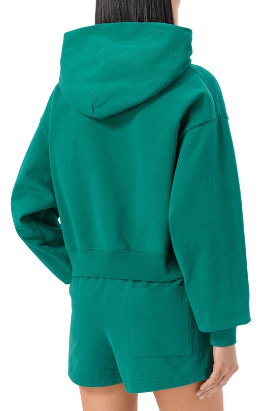 Хлопковое худи Sporty and Rich ST074621426GR03 Зелёный  ST074621426GR03 Фото 4