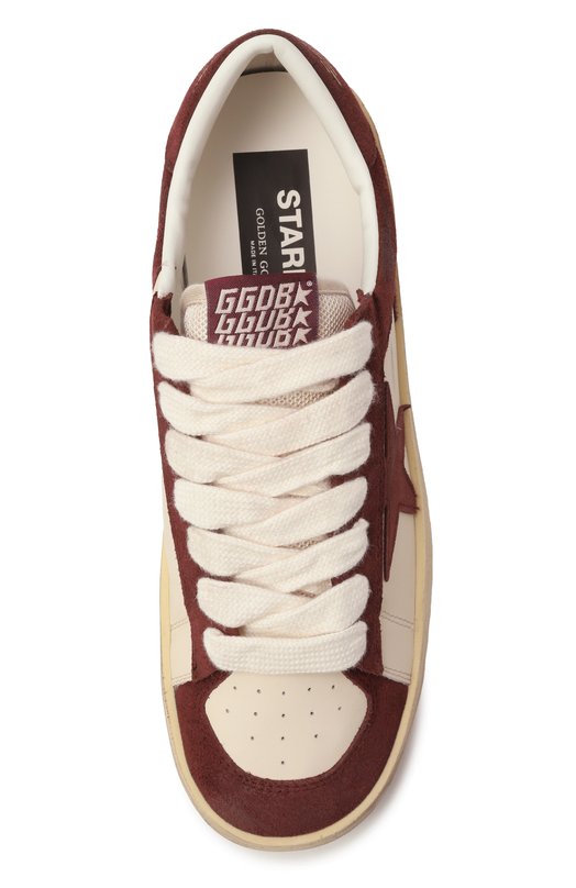 Кожаные кеды Stardan LTD Golden Goose Deluxe Brand GWF00333.F007270 Бордовый  GWF00333.F007270 Фото 6