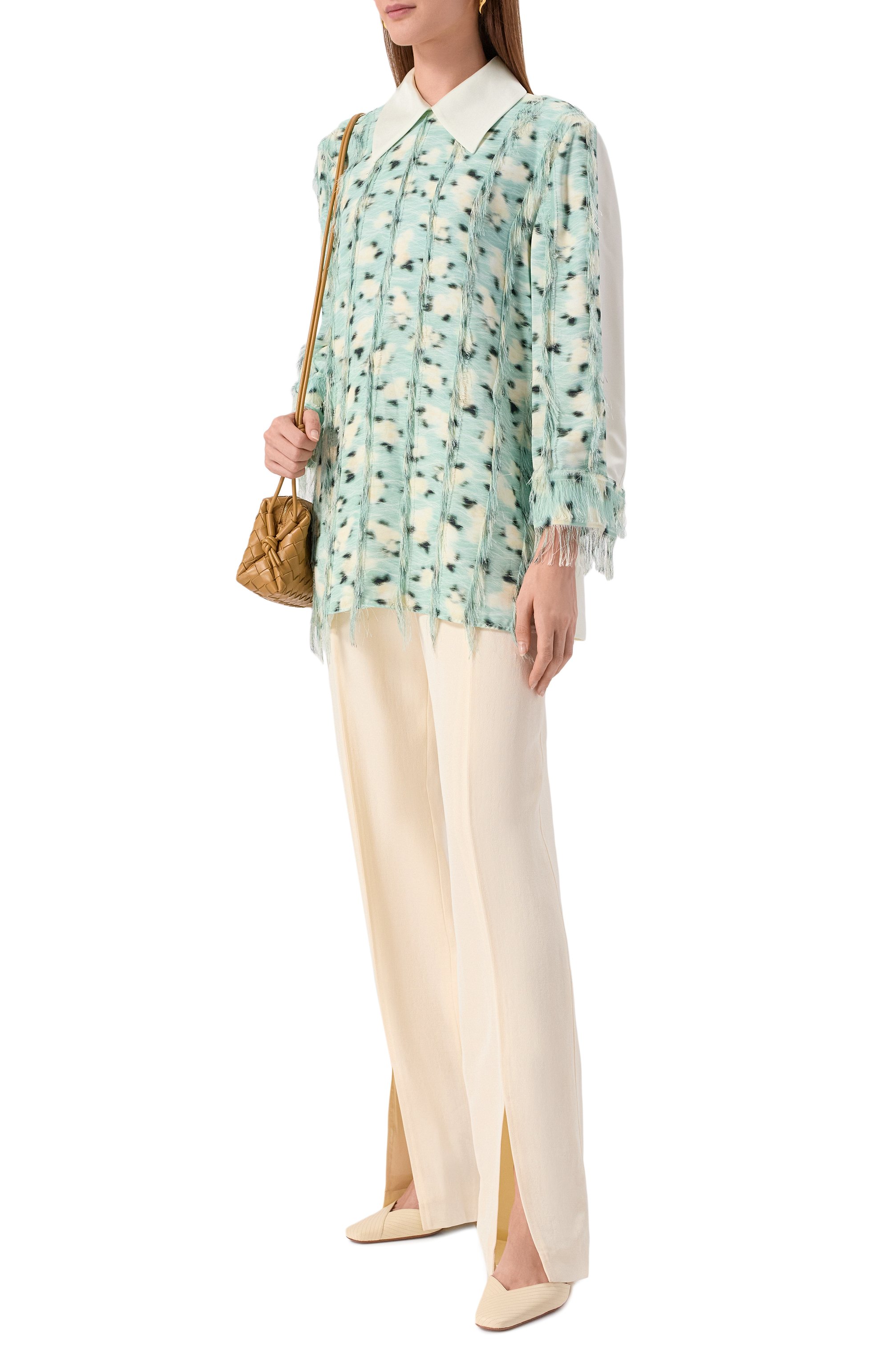 Блузка из вискозы JIL SANDER, арт. J01NC0173/J65335, фото 2