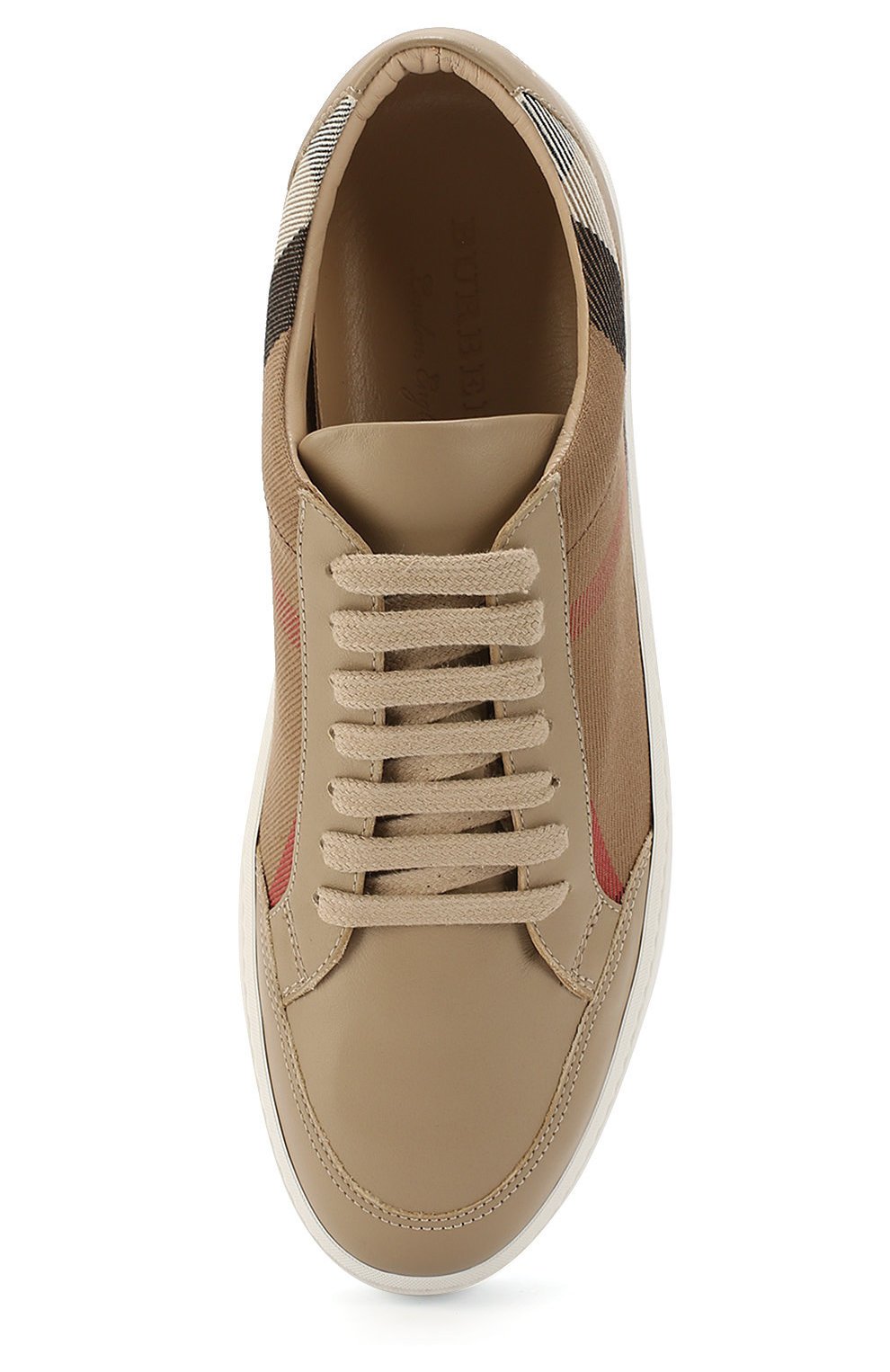 Комбинированные кеды с принтом в клетку house check BURBERRY, арт. 4040057, фото 5