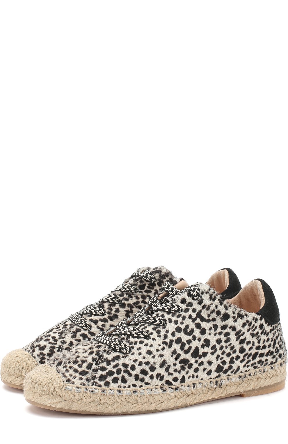 Эспадрильи с меховой отделкой на шнуровке MAISON MANGOSTAN, арт. GUARANA/CALF HAIR, фото 1