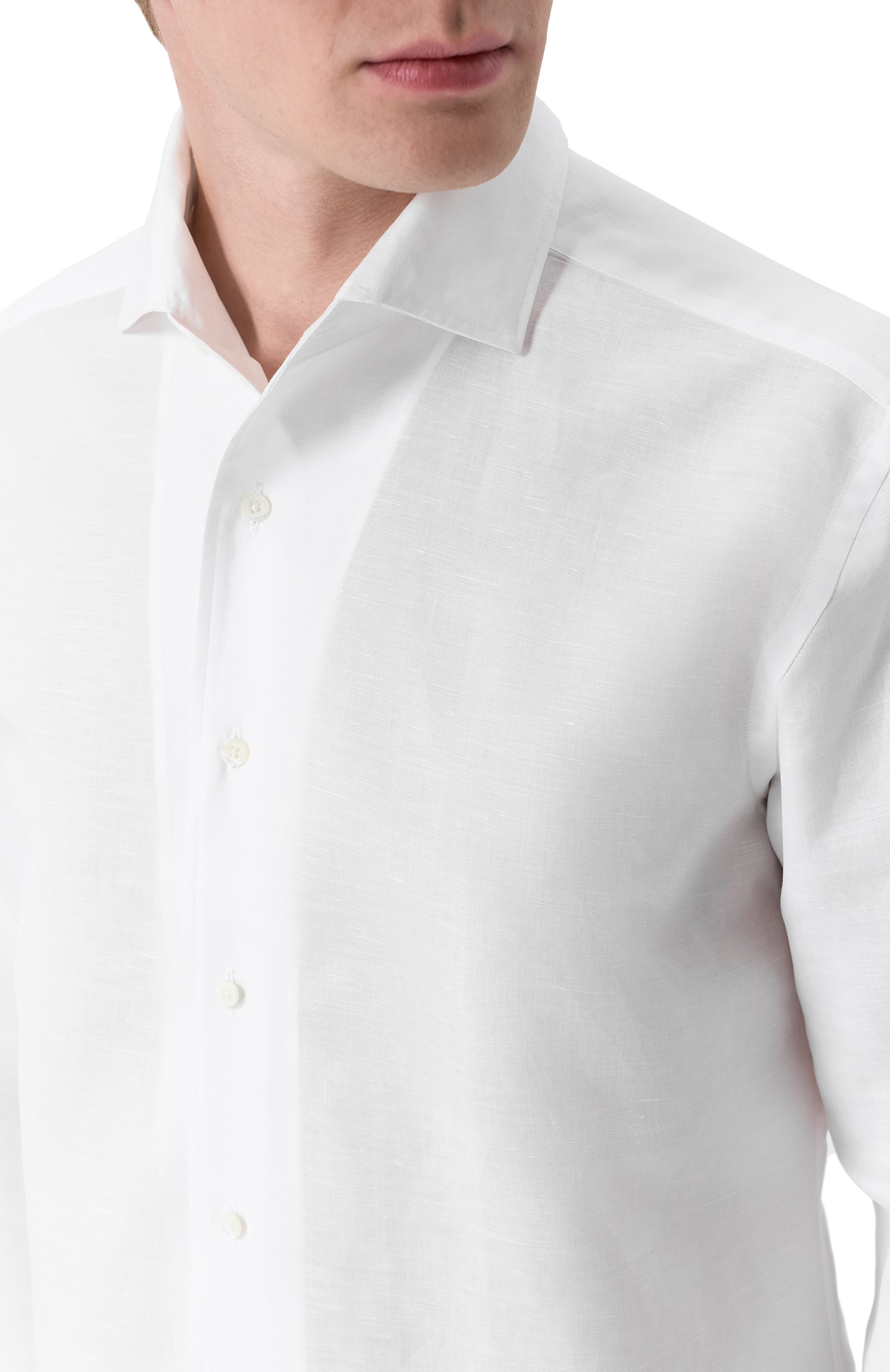 Сорочка изо льна и хлопка CORNELIANI, арт. 27P156/2711108, фото 5