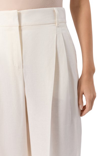 Льняные брюки MAX MARA STUDIO, арт. SIAMESE, фото 5