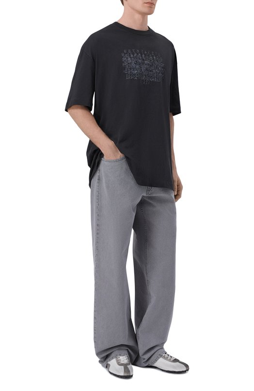 Хлопковая футболка Maison Margiela S50GC0730/M20164 Чёрный  S50GC0730/M20164 Фото 2