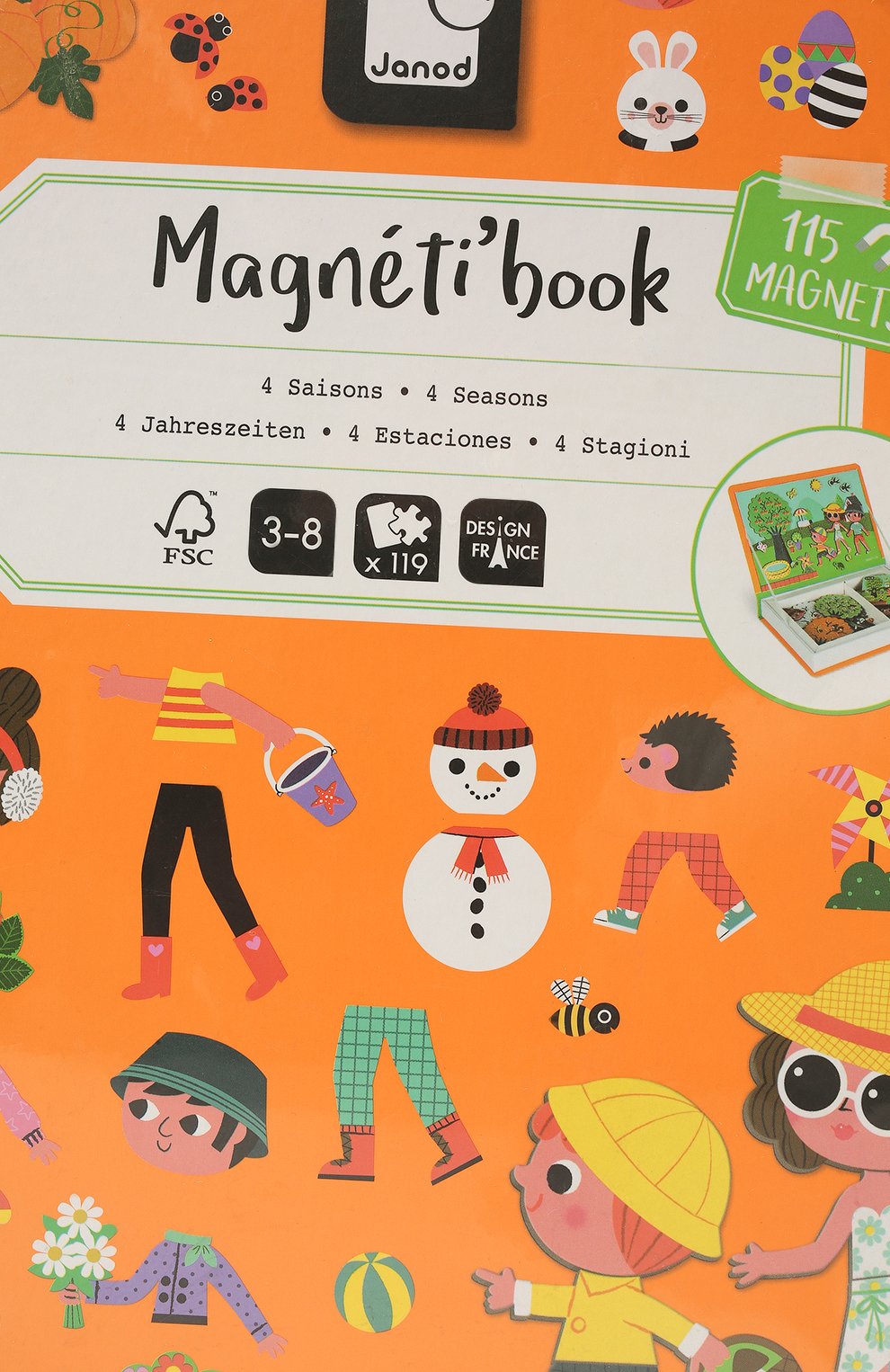 Магнитная книга-игра времена года JANOD, арт. J02721, фото 3