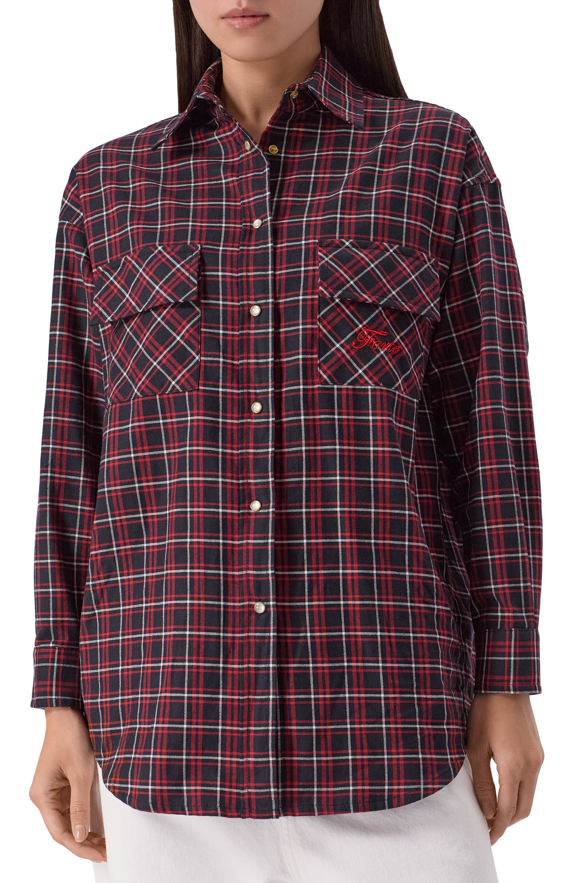 Хлопковая рубашка FORTE DEI MARMI COUTURE, арт. 24WF3102, фото 3