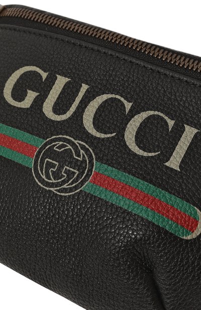 Кожаная поясная сумка gucci print small GUCCI, арт. 527792 0GCCT, фото 3