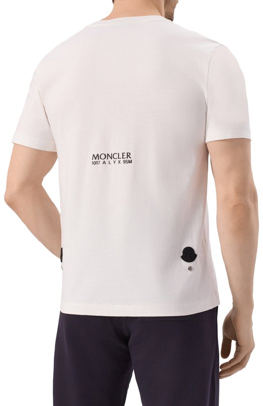 Хлопковая футболка 6 Moncler x 1017 Alyx 9SM Moncler Genius 8C00001/M2780/001 Белый  8C00001/M2780/001 Фото 4