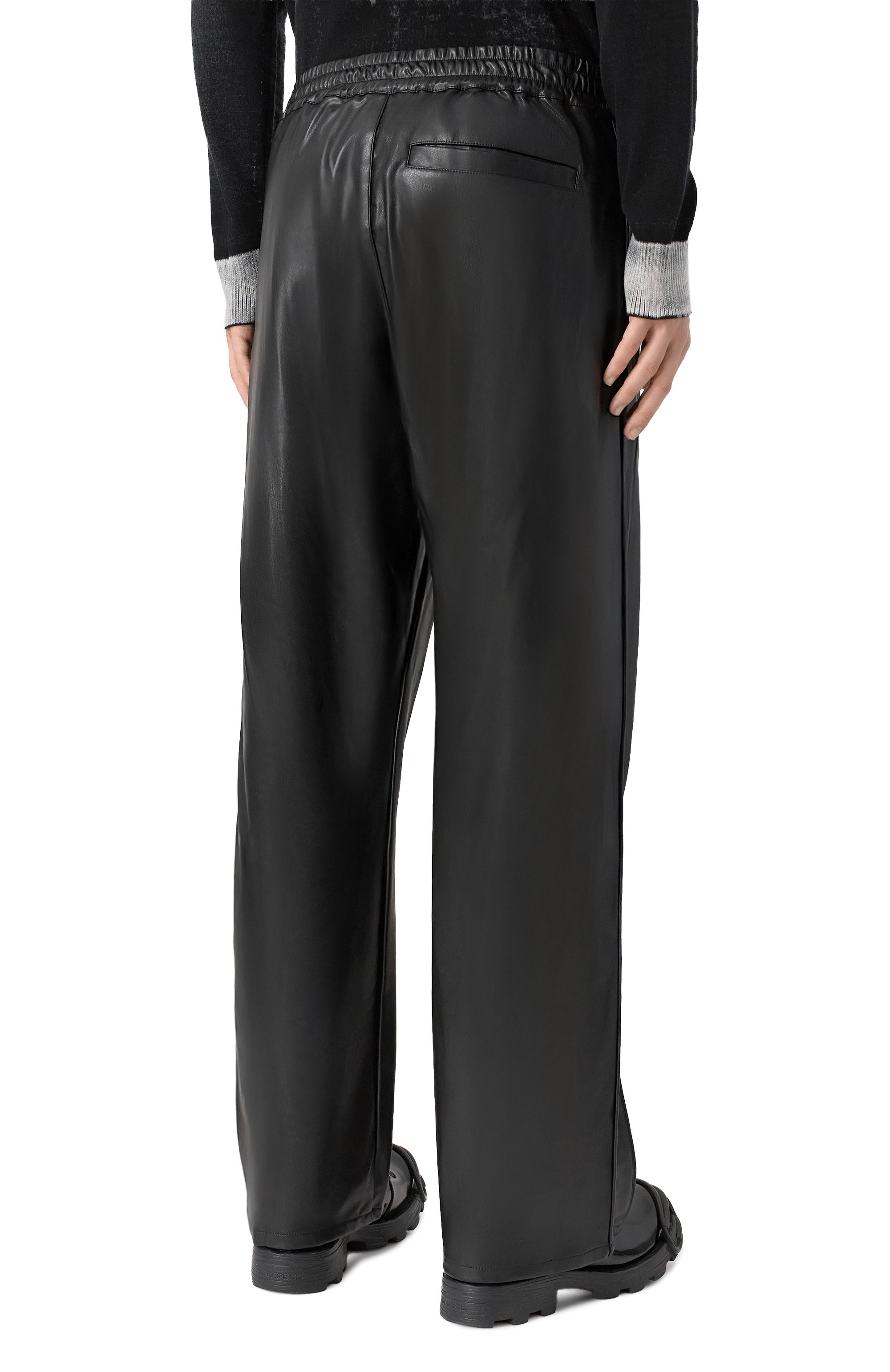 Брюки из экокожи DIESEL черного цвета по цене 36450 руб., арт. A21970/0PGBX, фото 4 Брюки из экокожи DIESEL, арт. A21970/0PGBX, фото 4