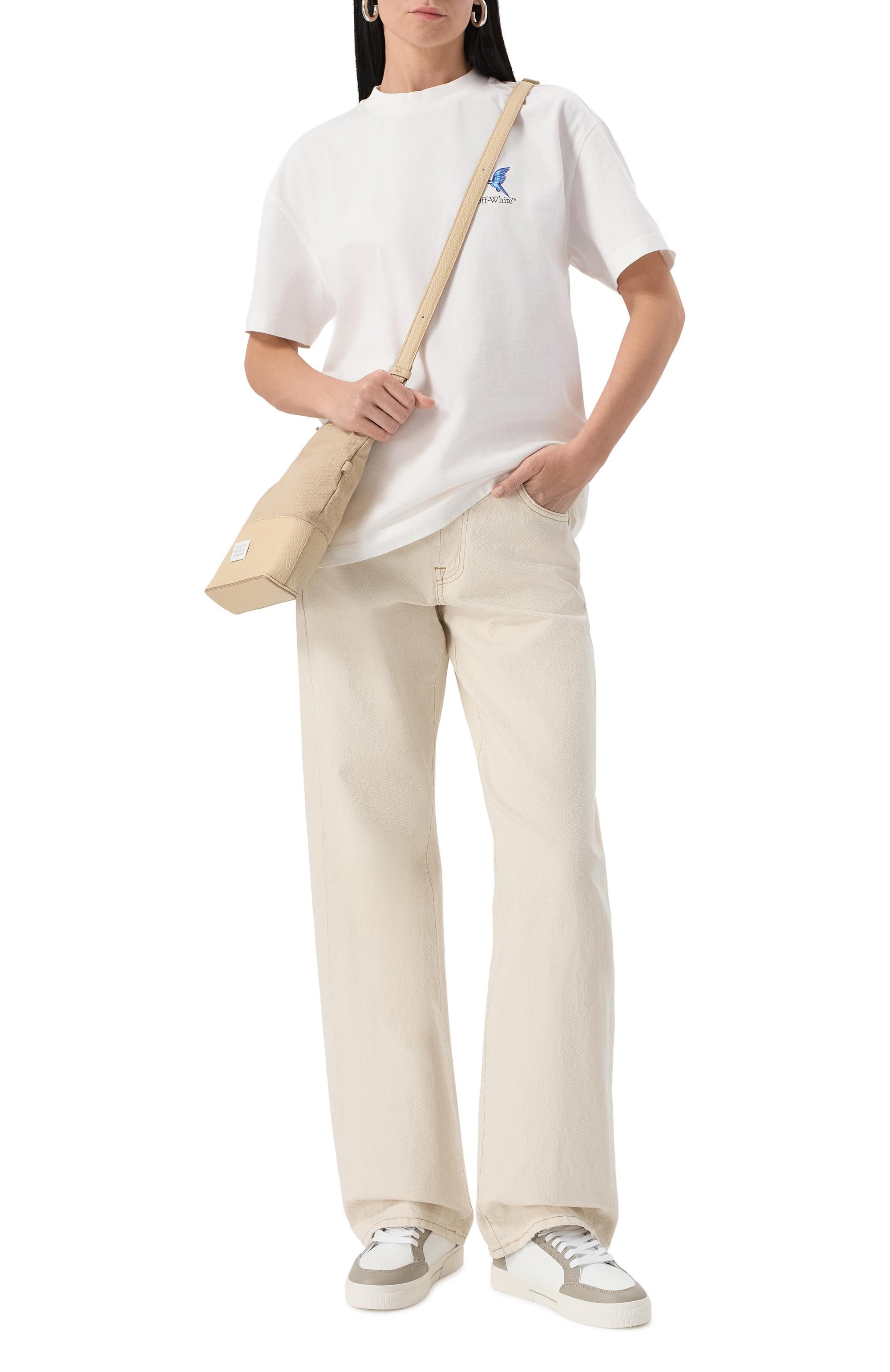 Кожаные кеды new low vulcanized OFF-WHITE, арт. 0WIA288S25LEA0010153, фото 2