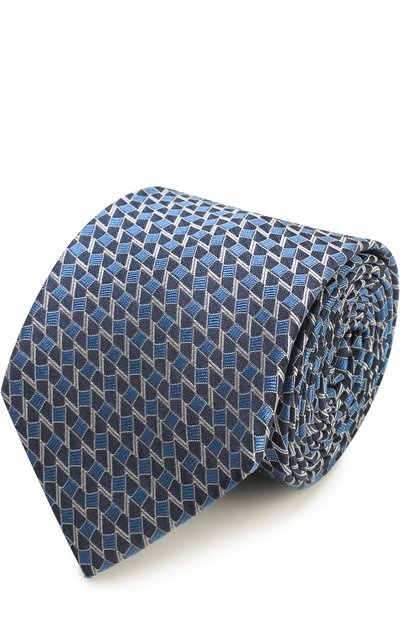 Мужской шелковый галстук с узором LANVIN, арт. 2100/TIE