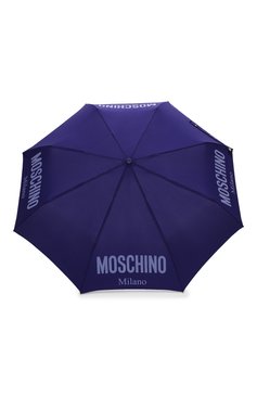 Женский складной зонт MOSCHINO синего цвета, арт. 8021-0PENCL0SE | Фото 1 (Материал: Текстиль, Синтетический материал, Металл; Региональные ограничения белый список (Axapta Mercury): RU)