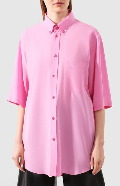 Рубашка BALENCIAGA розового цвета по цене 95500 руб., арт. 571252/TF002, фото 3 Рубашка BALENCIAGA, арт. 571252/TF002, фото 3