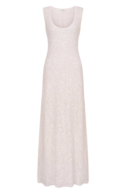 Платье с отделкой пайетками P.A.R.O.S.H. D722562/N00DLES Кремовый D722562/N00DLES