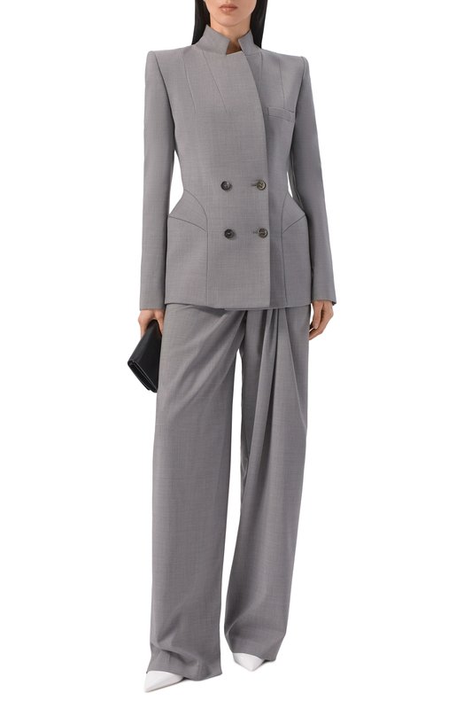 Шерстяной жакет Giuseppe di Morabito 06PSJA145 16327C Серый  06PSJA145 16327C Фото 2