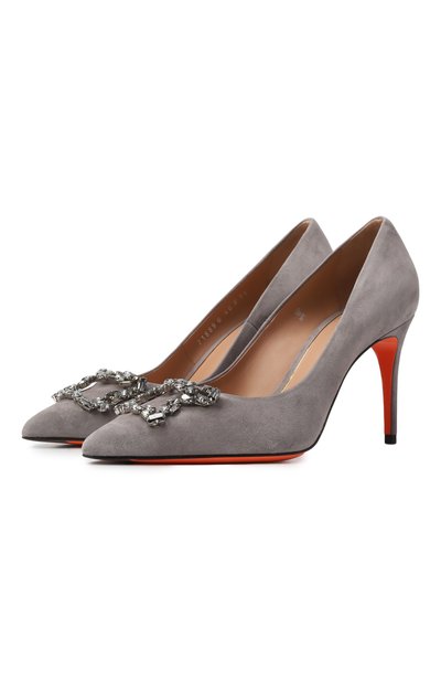 Женские замшевые туфли SANTONI, арт. WDIG71889HI2NMGD