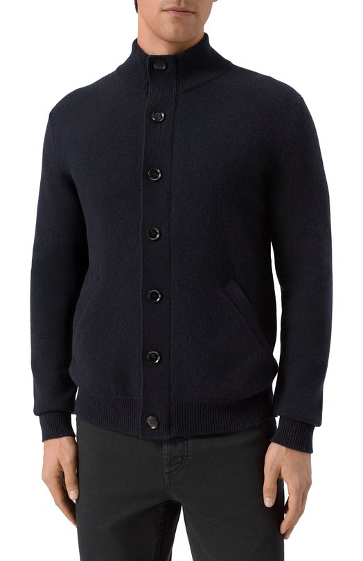 Кашемировый кардиган Brioni UMIF0L02K06 Синий  UMIF0L02K06 Фото 3