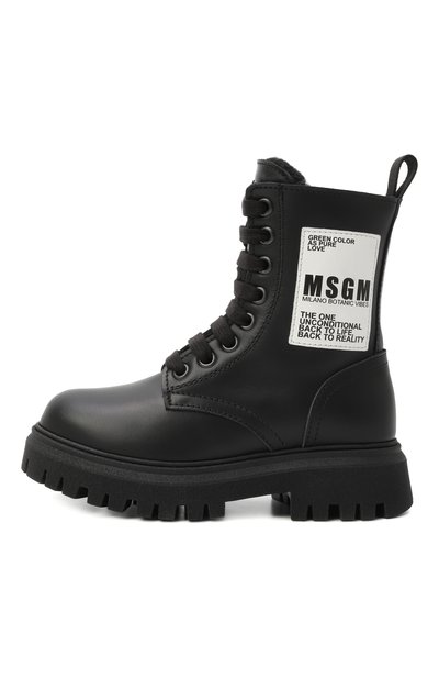 Кожаные ботинки MSGM KIDS, арт. 81142/19-27, фото 2