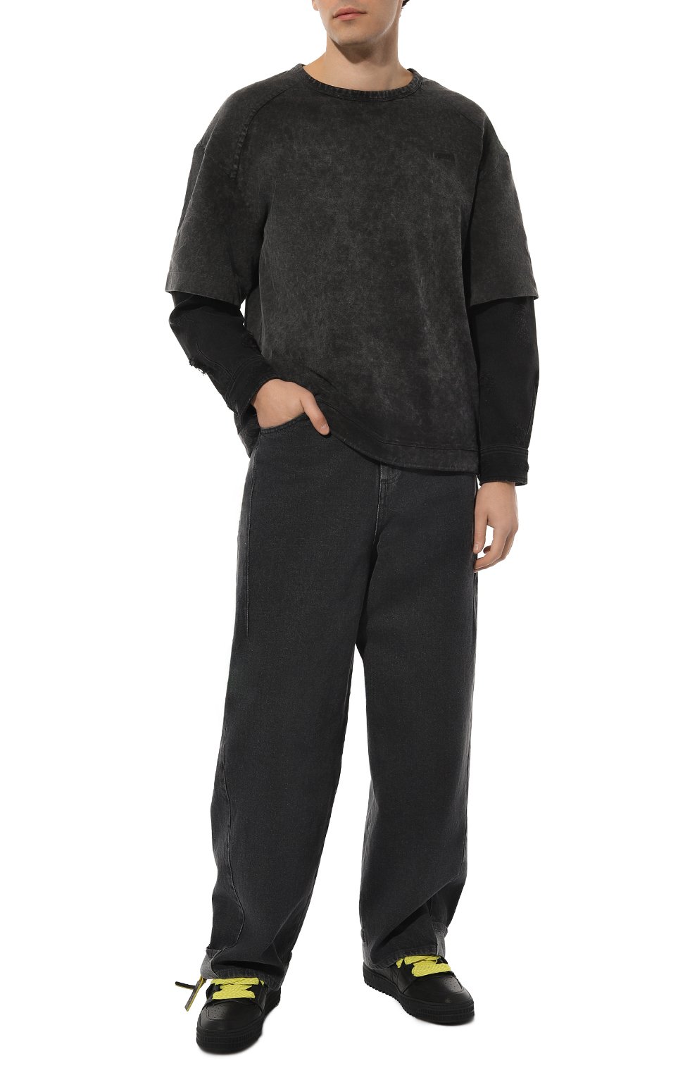 Кожаные кеды off court 3.0 OFF-WHITE, арт. 0MIA065S24LEA004, фото 2