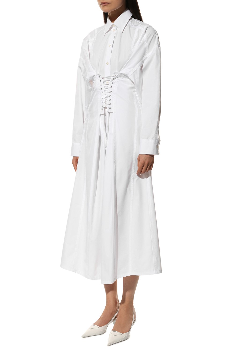 Хлопковое платье PRADA, арт. P3H11L-1XV2-F0009-221, фото 3