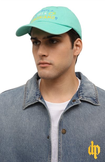 Хлопковая бейсболка MC2 SAINT BARTH бирюзового цвета по цене 5505 руб., арт. STBA/DAVIS/00423F, фото 2 Хлопковая бейсболка MC2 SAINT BARTH, арт. STBA/DAVIS/00423F, фото 2