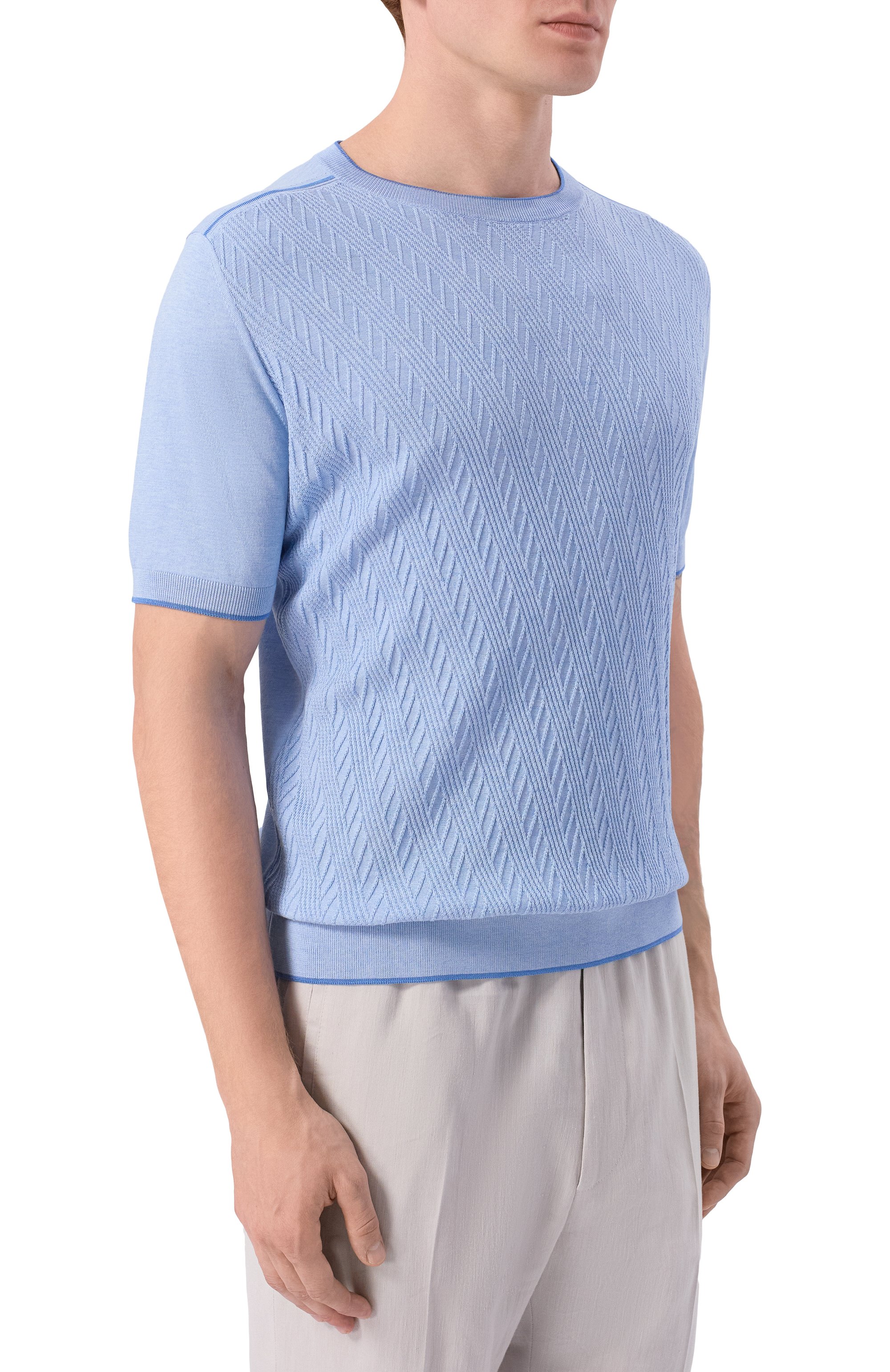 Джемпер из хлопка и шелка ANDREA CAMPAGNA, арт. SU26ST200-00/FST262, фото 3