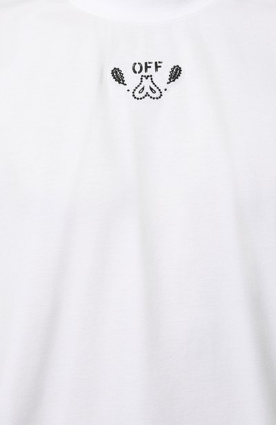 Хлопковая футболка OFF-WHITE, арт. 0MAA120S24JER003, фото 5