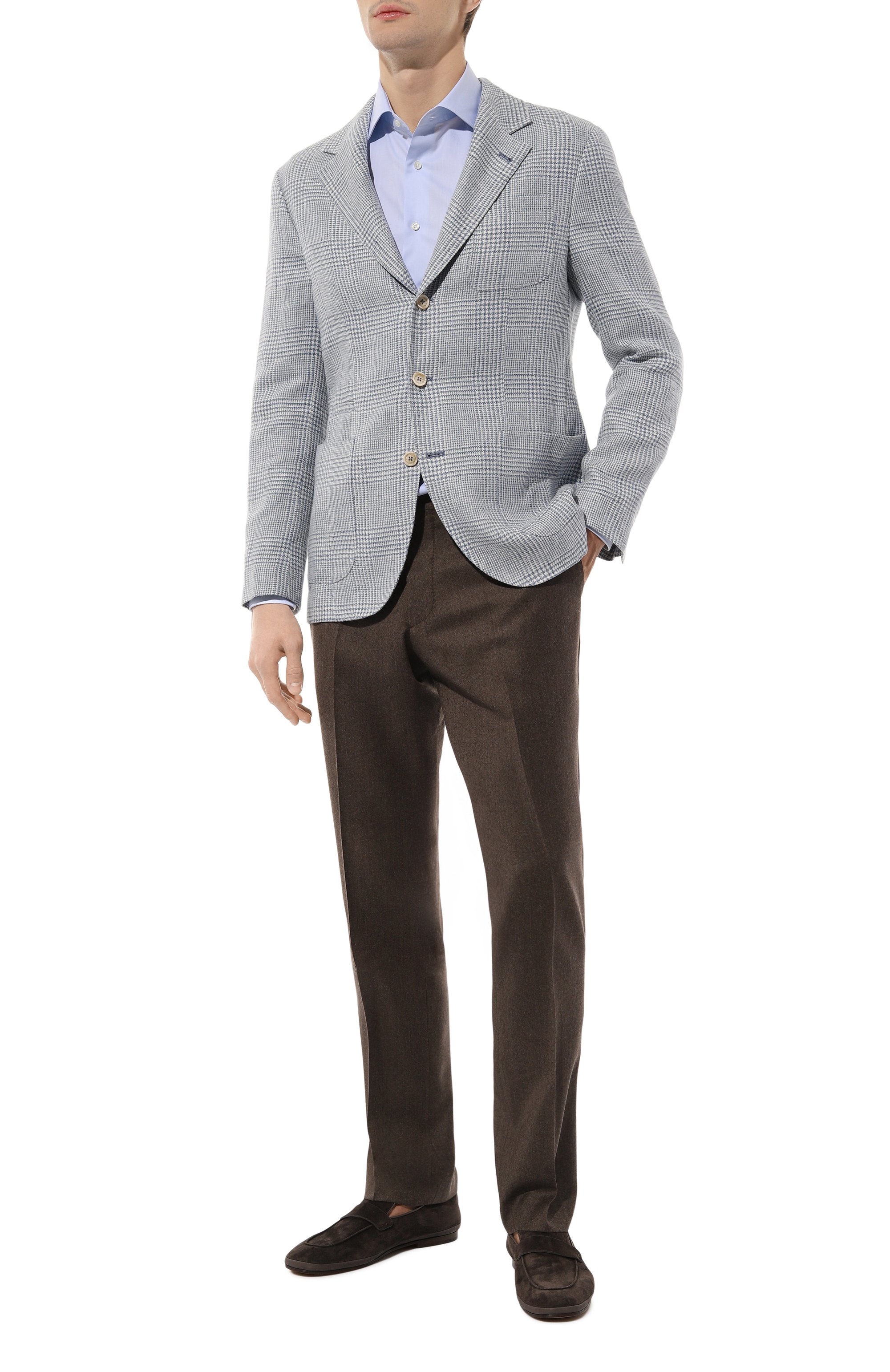 Пиджак изо льна и шерсти BRUNELLO CUCINELLI, арт. MS4857BND, фото 2