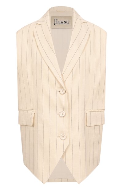 Женский жилет изо льна и хлопка HERNO, арт. GA000296D/17136